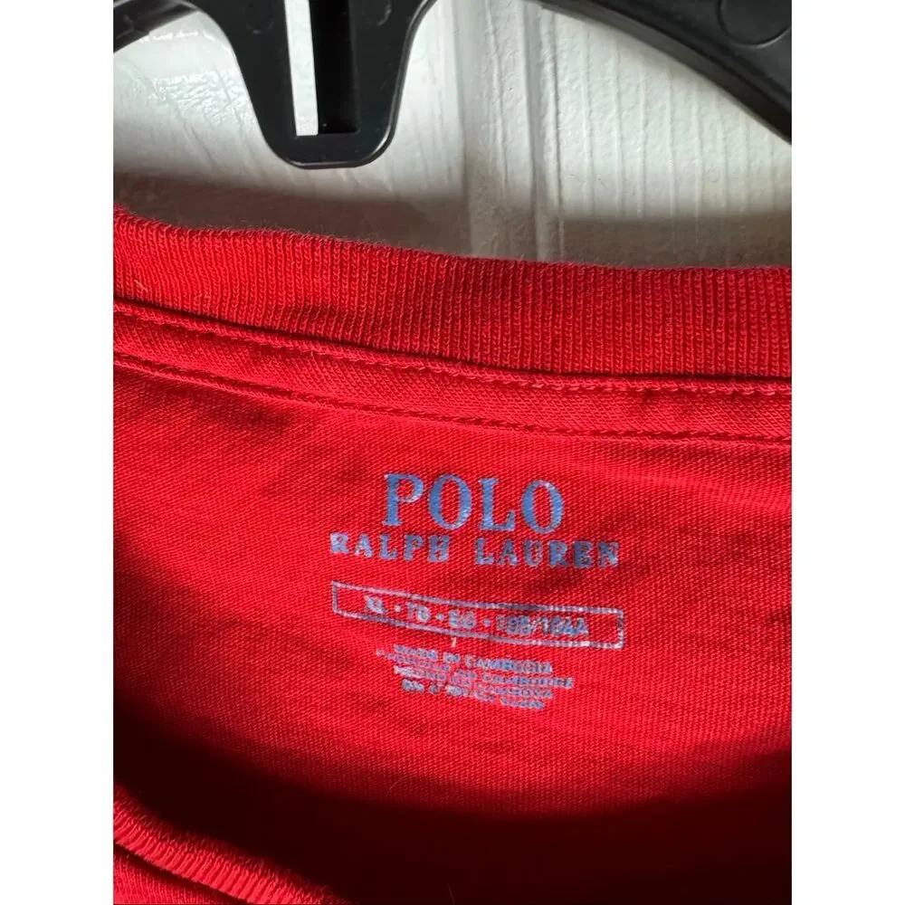 Polo Ralph Lauren Boys Red Shirt Size XL 14